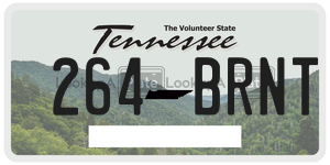 264BRNT  license plate in TN