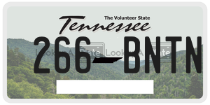 266BNTN  license plate in TN