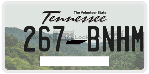 267BNHM  license plate in TN