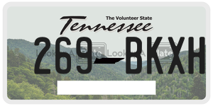 269BKXH license plate in Tennessee
