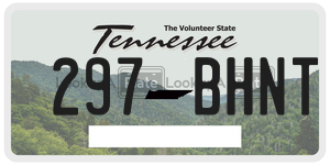 297BHNT license plate in Tennessee