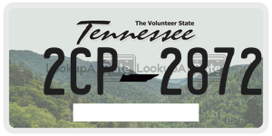 2CP2872  license plate in TN