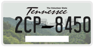 2CP8450  license plate in TN