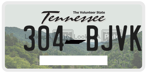 304BJVK  license plate in TN