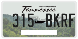 315BKRF  license plate in TN