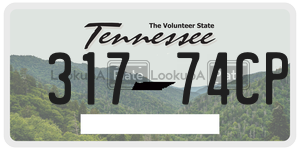 31774CP  license plate in TN