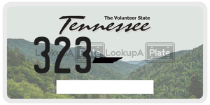 323 license plate in Tennessee
