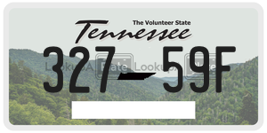 32759F license plate in Tennessee