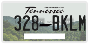 328BKLM  license plate in TN
