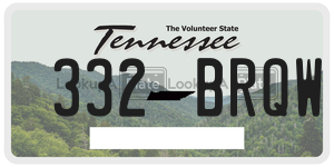 332BRQW  license plate in TN