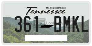 361BMKL  license plate in TN