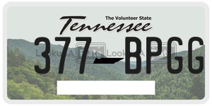 377BPGG  license plate in TN