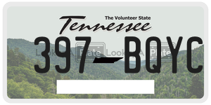 397BQYC  license plate in TN