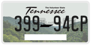 39994CP  license plate in TN