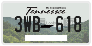 3WB618  license plate in TN