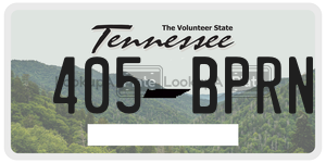 405BPRN license plate in Tennessee