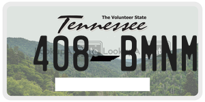 408BMNM  license plate in TN