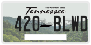 420BLWD  license plate in TN