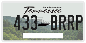 433BRRP  license plate in TN