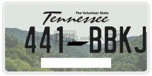 441BBKJ  license plate in TN