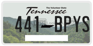 441BPYS  license plate in TN