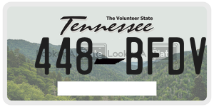 448BFDV  license plate in TN