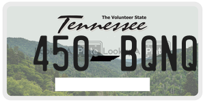 450BQNQ  license plate in TN