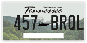 457BRQL  license plate in TN