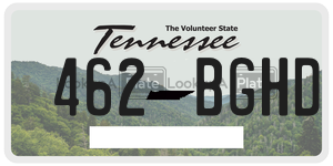 462BGHD  license plate in TN