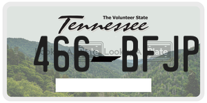 466BFJP  license plate in TN