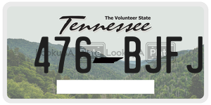 476BJFJ  license plate in TN