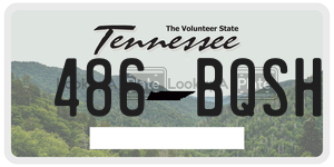 486BQSH  license plate in TN