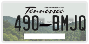 490BMJQ  license plate in TN