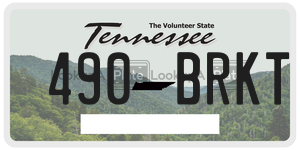 490BRKT  license plate in TN