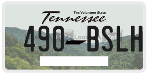 490BSLH  license plate in TN