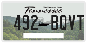 492BQVT  license plate in TN