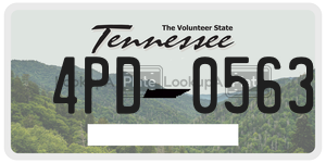 4PD0563  license plate in TN