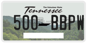500BBPW  license plate in TN
