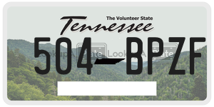 504BPZF  license plate in TN