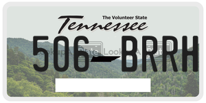 506BRRH  license plate in TN