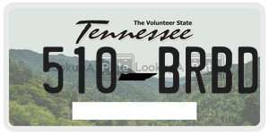 510BRBD  license plate in TN