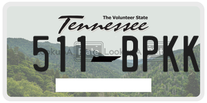 511BPKK  license plate in TN