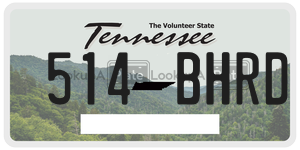 514BHRD  license plate in TN