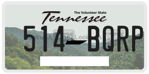 514BQRP  license plate in TN