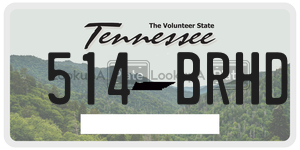 514BRHD  license plate in TN