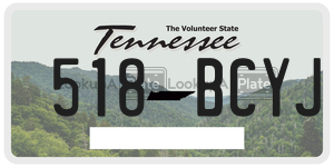 518BCYJ  license plate in TN