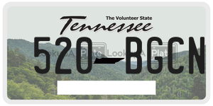 520BGCN  license plate in TN