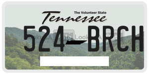 524BRCH  license plate in TN