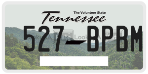527BPBM  license plate in TN