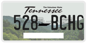 528BCHG  license plate in TN